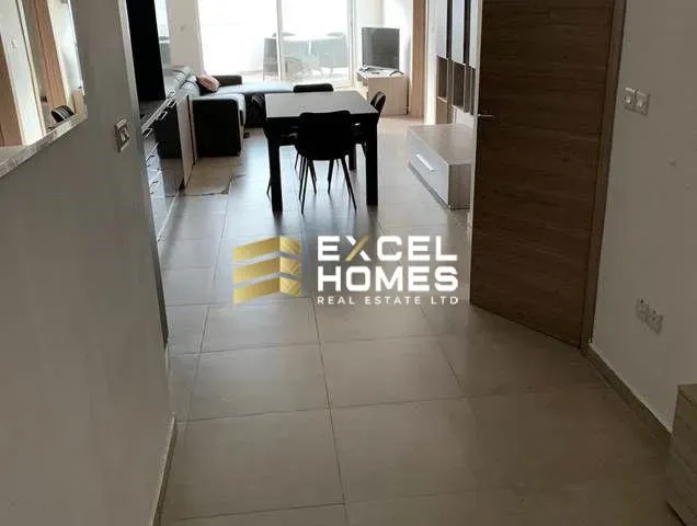 a room with a table and a door