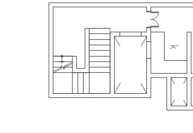 a large white and blue wall with a picture of a man on it