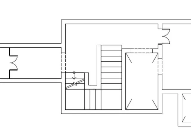 a large white and black photo of a building